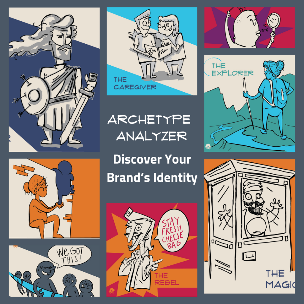 Teaser image for a quiz titled Archetype Analyzer: Find Your Brand Identity