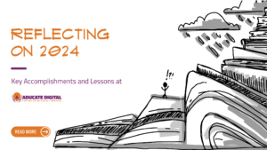 Teaser image for a blog post titled “Reflecting on 2024: Key Accomplishments and Lessons at Aducate Digital”